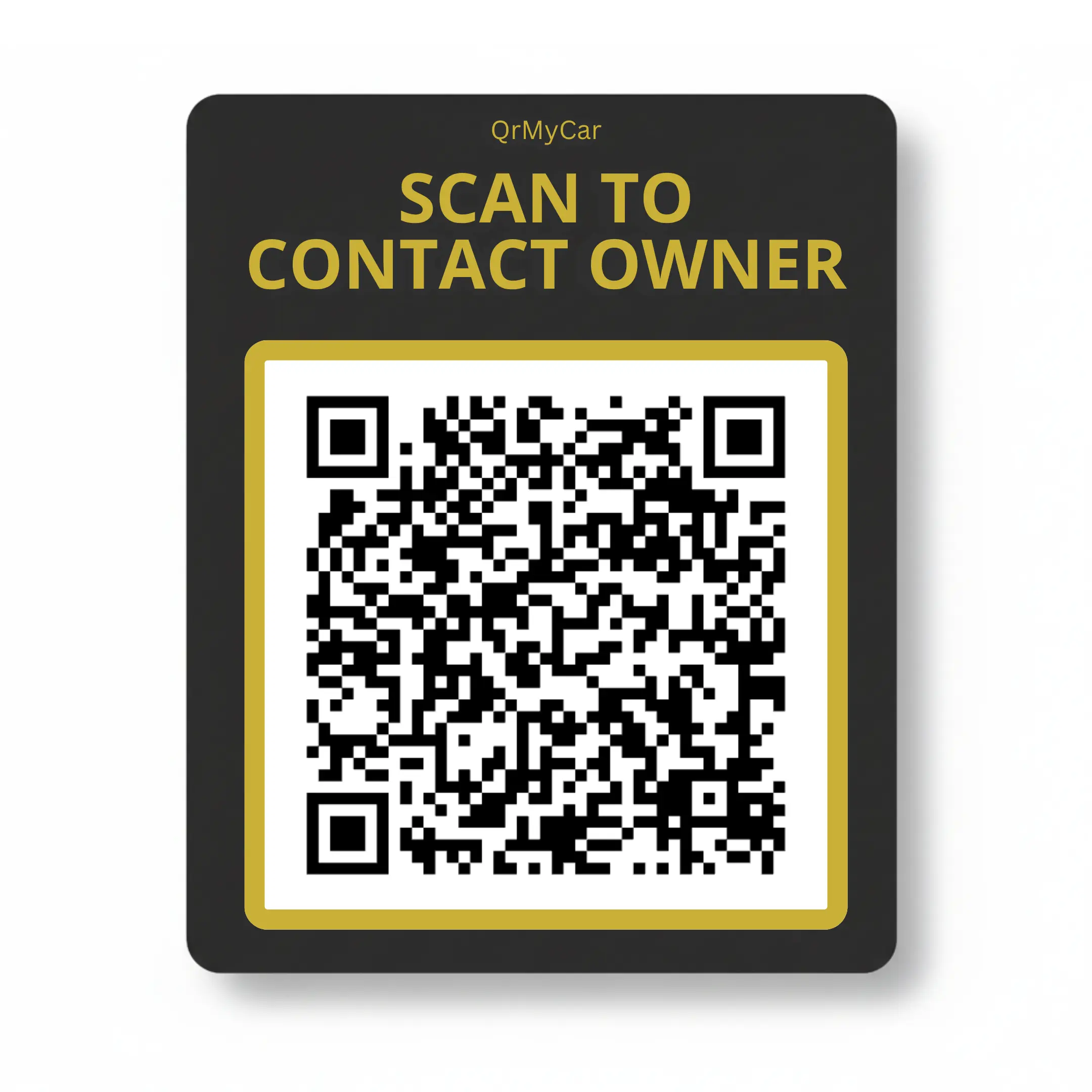QrMyCar Smart QR Car Sticker
