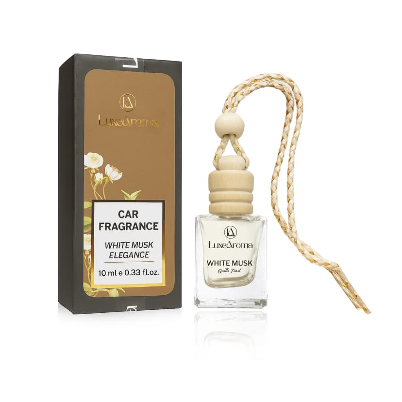 White Musk Elegance Hanging Car Perfume 10ml